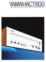 Yamaha CT-800 - Owners Manual